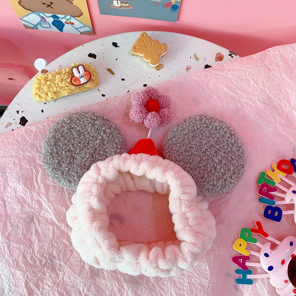 Cute Japanese Cat Ear Hair Band for Makeup and Skincare
