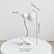 Mini Book Lamp: Eye Protection, Warm Light Clip Lamp