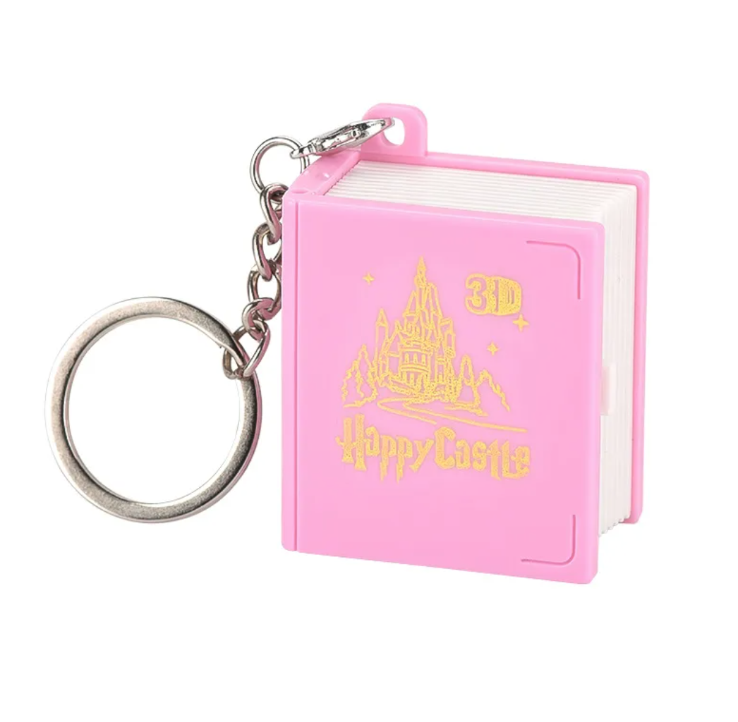 Folding Book Keychain Pendant