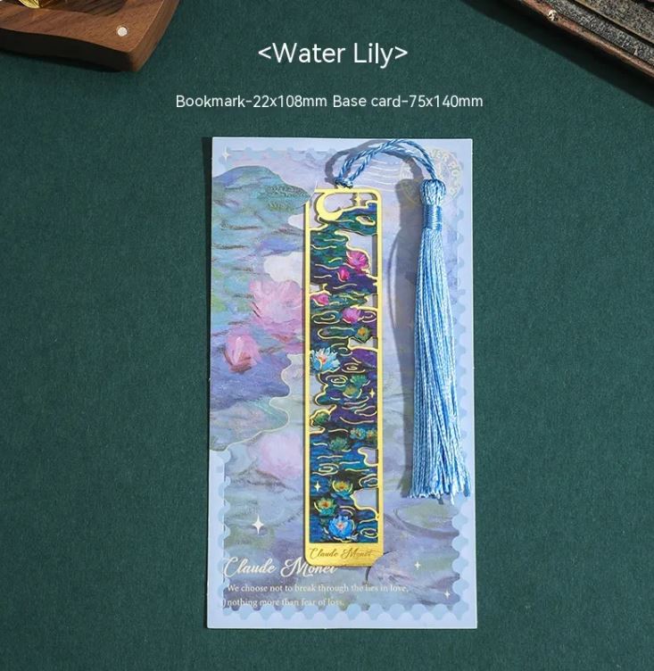 Bookmark Creative Retro Famous Painting Brass Metal Hollow