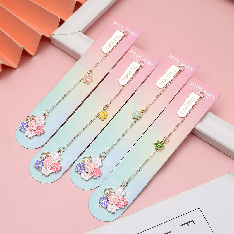 Japanese Cartoon Cherry Blossom Bookmark Accessories