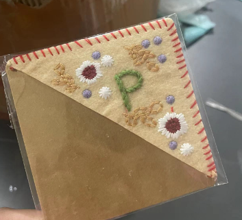 2023 Trendy Chinese Style Embroidered Letter Bookmark