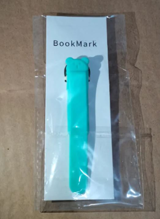 Simple Solid Color Silicone Bookmark Holder With Pages