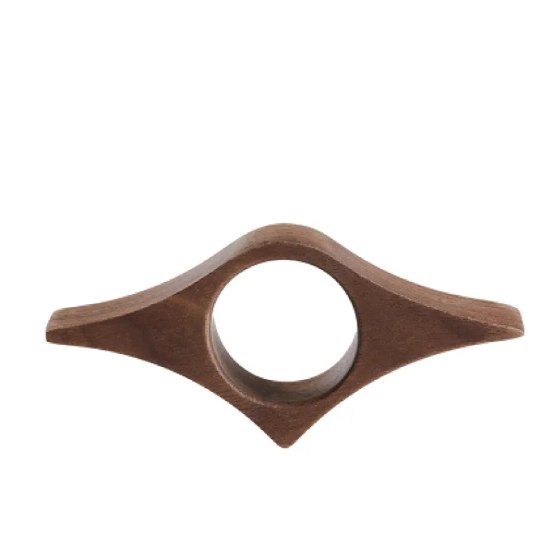 📖 One-Handed Book Page Holder – Wooden Thumb Ring for Easy Reading