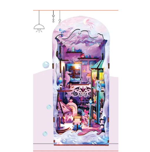 Whale Air 3D DIY Cottage Book Stand