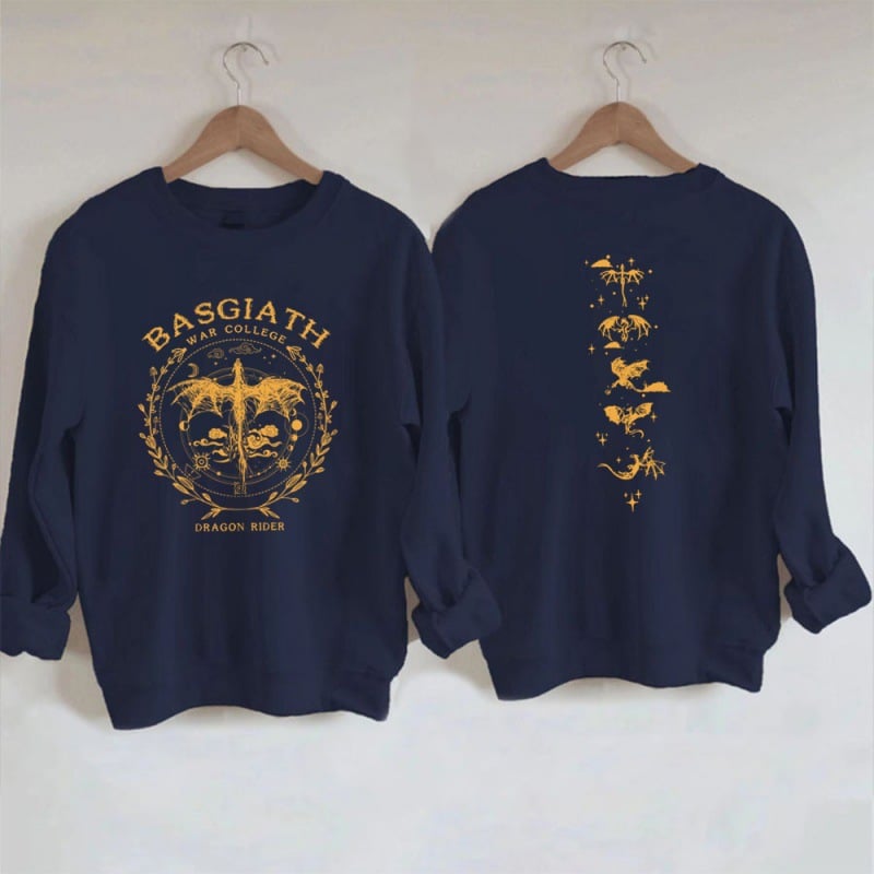 Basgiath Sweatshirt – Fourth Wing Inspired Fantasy Reader Crewneck for Book Lovers