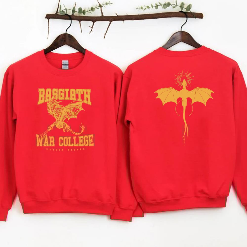 🐉 Fourth Wing Dragon Rider Sweatshirt – Vintage Basgiath War College Crewneck