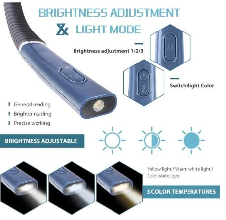 Three-color LED Book Light