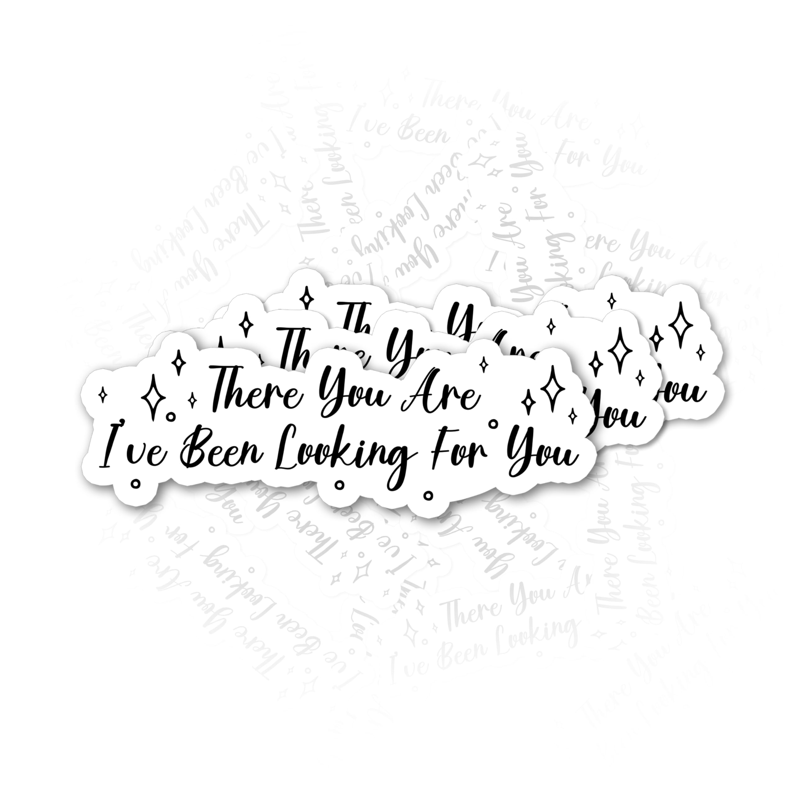 Set 3Pcs There You Are I’ve Been Looking For You Sticker Officially Licensed ACOTAR Sticker Rhysand Quote Feysand Booktok Waterproof Die-cut Vinyl Sticker for Water Bottle Phone Laptop (2 Inches)