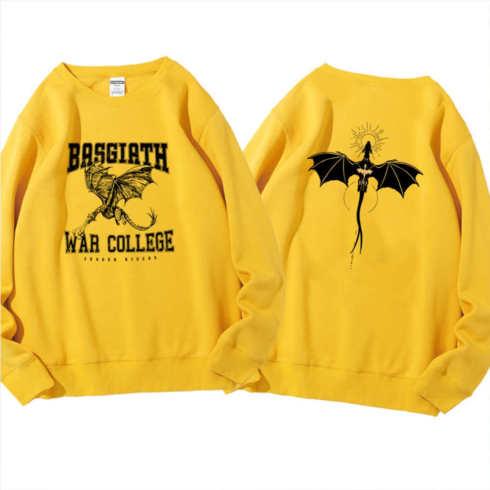 🐉 Fourth Wing Dragon Rider Sweatshirt – Vintage Basgiath War College Crewneck