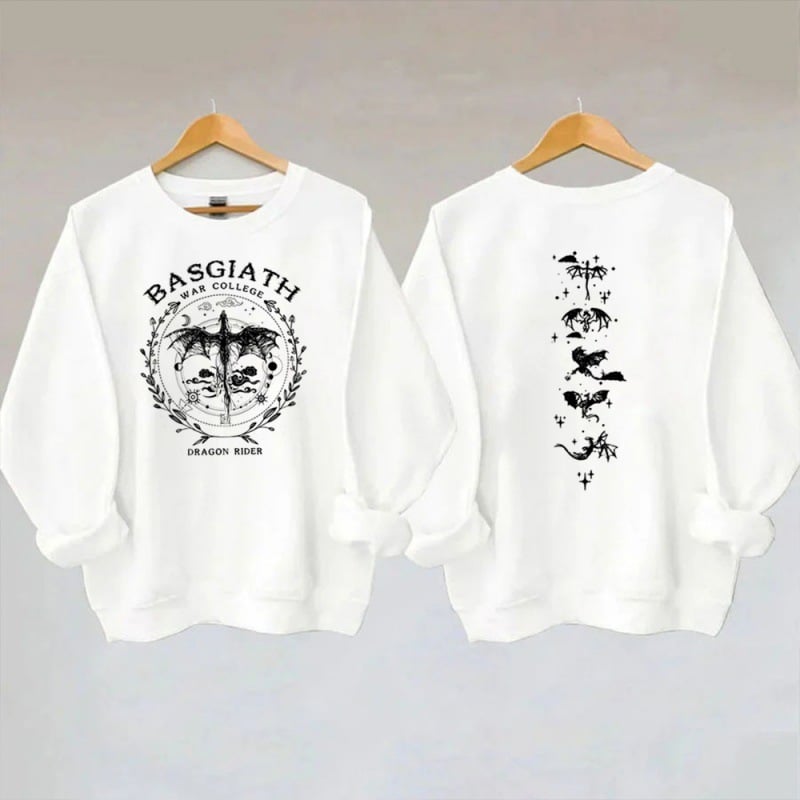 Basgiath Sweatshirt – Fourth Wing Inspired Fantasy Reader Crewneck for Book Lovers