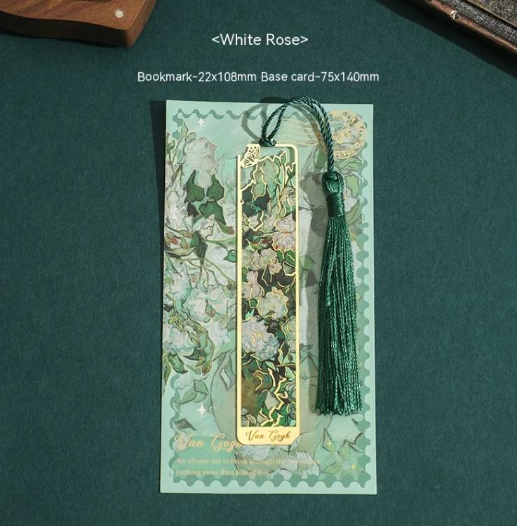 Bookmark Creative Retro Famous Painting Brass Metal Hollow