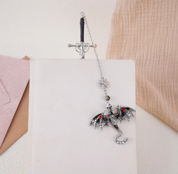 Stegosaurus Metal Bookmark Pendant