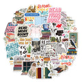 200pcs Book Stickers PackBook Stickers for Kindle AdultReading Series Book Stickers BundleBook Accessories Book Lover Gifts Tablet Decorative Waterproof Luggage Sticker (A)