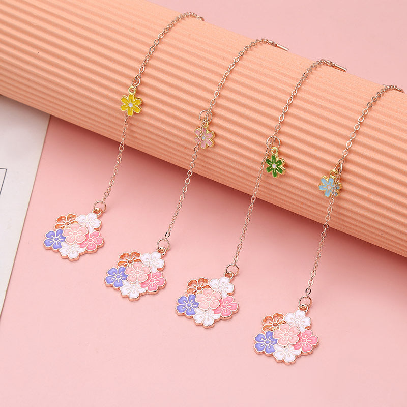 Japanese Cartoon Cherry Blossom Bookmark Accessories