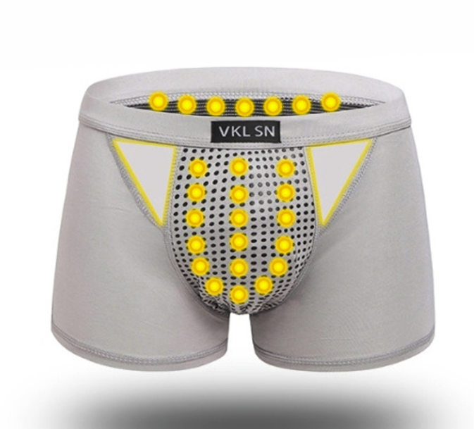 Health Magnetic Therapy Breathable Men's Boxer Briefs