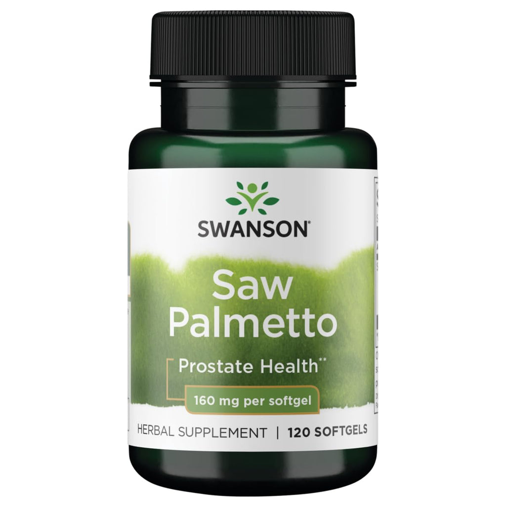 Swanson Saw Palmetto Men Prostate Health Hormone Support Urinary Health 160 Milligrams 120 Sgels