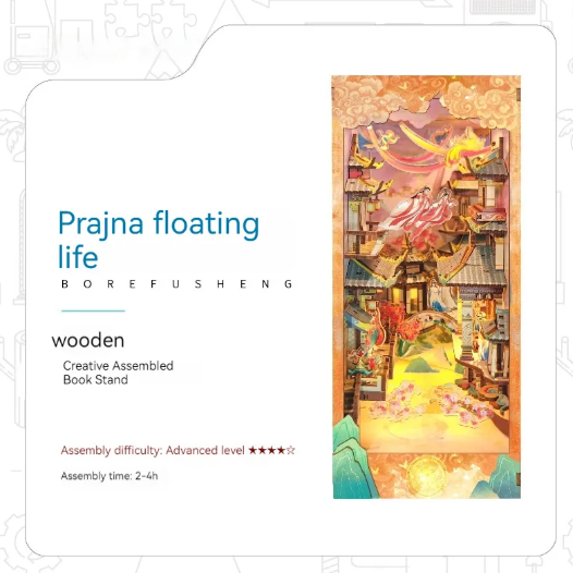 Whale Air 3D DIY Cottage Book Stand