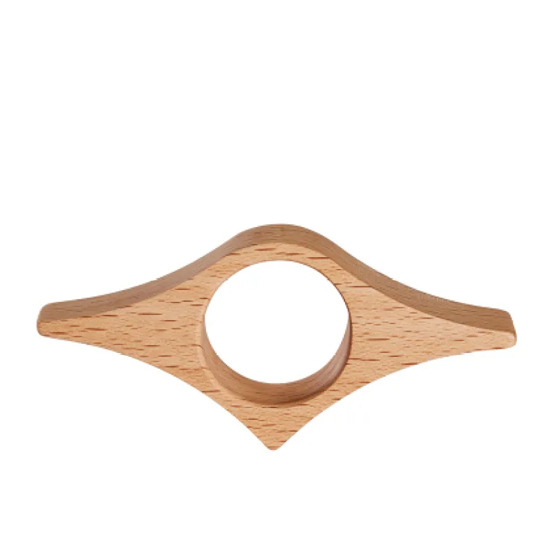 📖 One-Handed Book Page Holder – Wooden Thumb Ring for Easy Reading