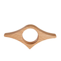 📖 One-Handed Book Page Holder – Wooden Thumb Ring for Easy Reading