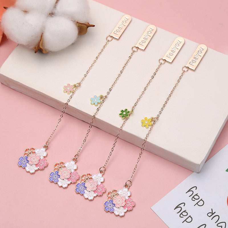 Japanese Cartoon Cherry Blossom Bookmark Accessories