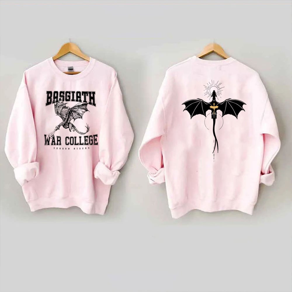 🐉 Fourth Wing Dragon Rider Sweatshirt – Vintage Basgiath War College Crewneck