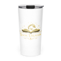 Book Dragon Tapered Stainless Steel Tumbler 20 oz – Fantasy Book Lover Travel Mug for Readers & Romantasy Fans
