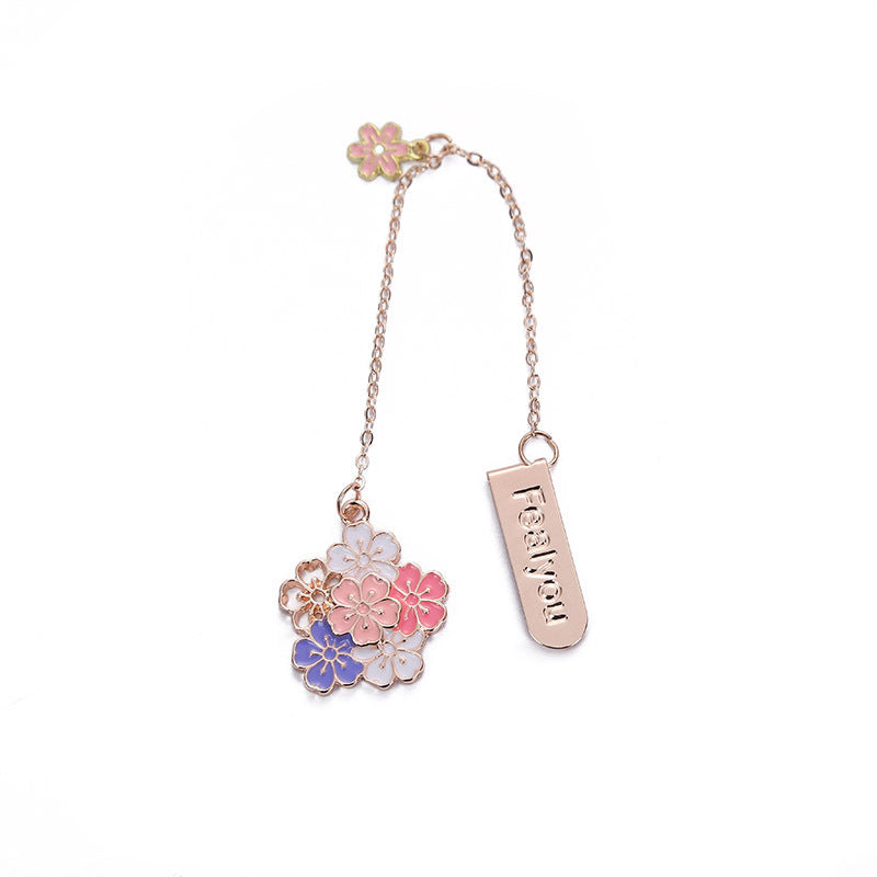 Japanese Cartoon Cherry Blossom Bookmark Accessories