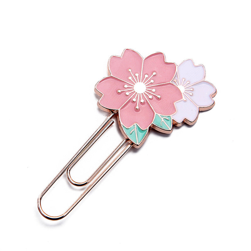 Creative Metal Children’s Bookmark with Flower Design