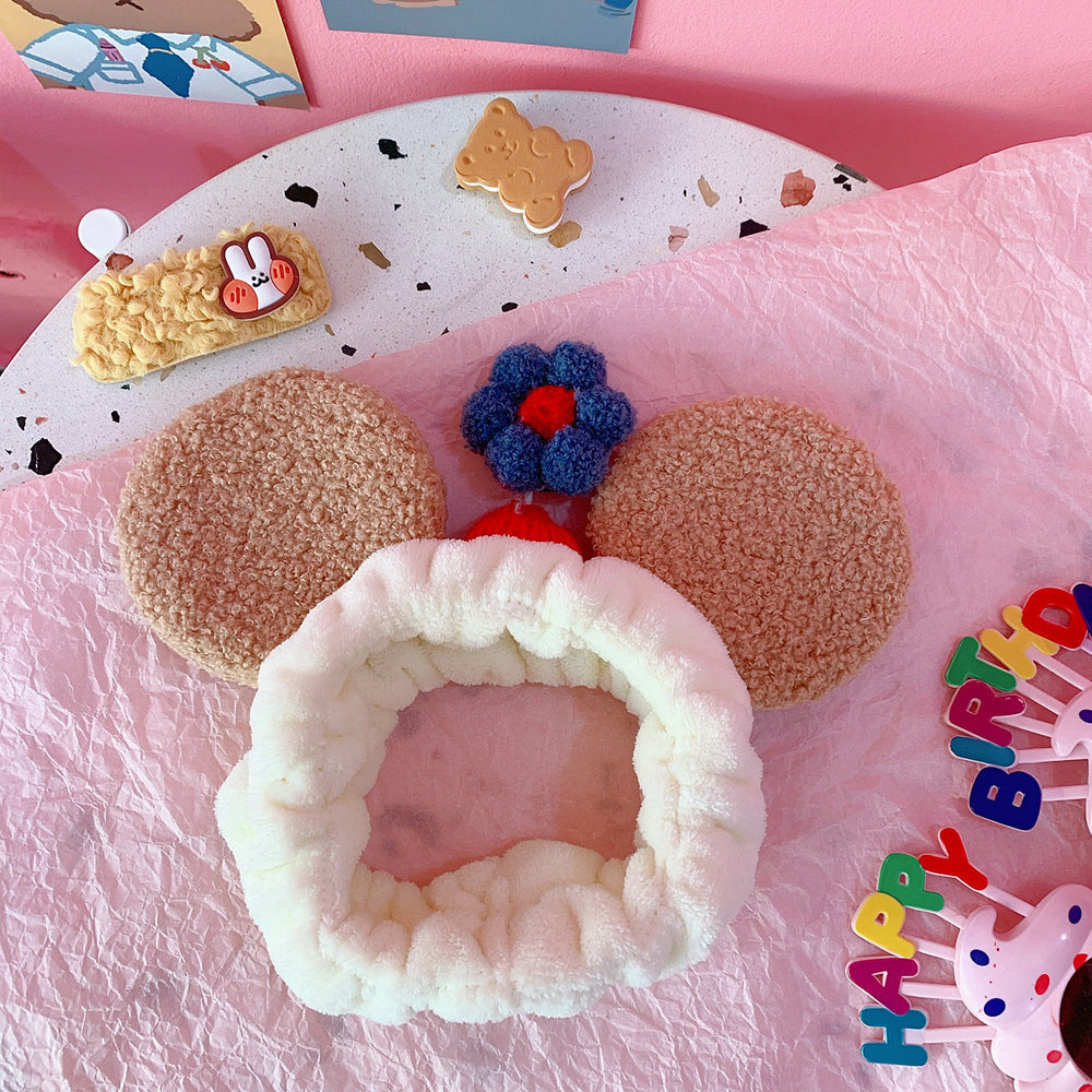 Cute Japanese Cat Ear Hair Band for Makeup and Skincare