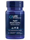 Life Extension Aged Black Garlic Heart Health Support Supplement Blood Pressure Health Support Cholesterol Health Support Once-Daily Gluten Free Vegetarian Non-GMO 30 Capsules