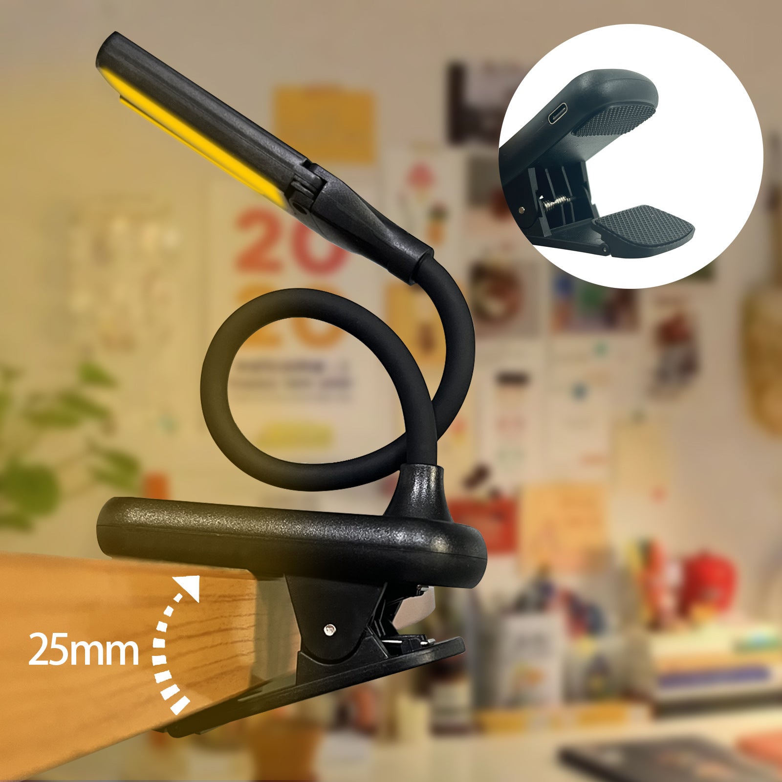 Creative Dual-Head Rechargeable Touch Control Book Light