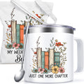 Just One More Chapter Book Lover Gift Set – 14oz Coffee Mug & Canvas Tote Bag for Readers