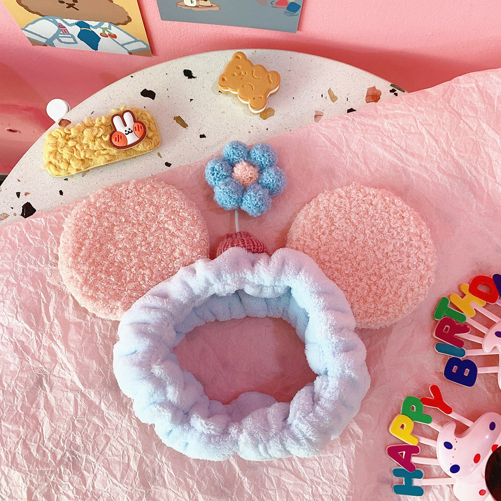 Cute Japanese Cat Ear Hair Band for Makeup and Skincare