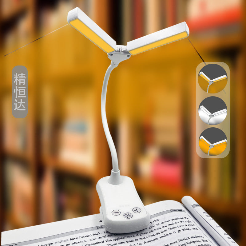 Creative Dual-Head Rechargeable Touch Control Book Light