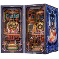 Cutefun Book Nook Kit 3D Wooden Puzzle DIY Miniature House Kit Book Nook Kits for Adults Booknook with LED Light Dollhouse Bookshelf Insert Decoration (The Eye of Old God)