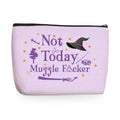 Harry Potter Inspired Book Lover Makeup Bag – Magical Wizard Cosmetic Bag for Readers