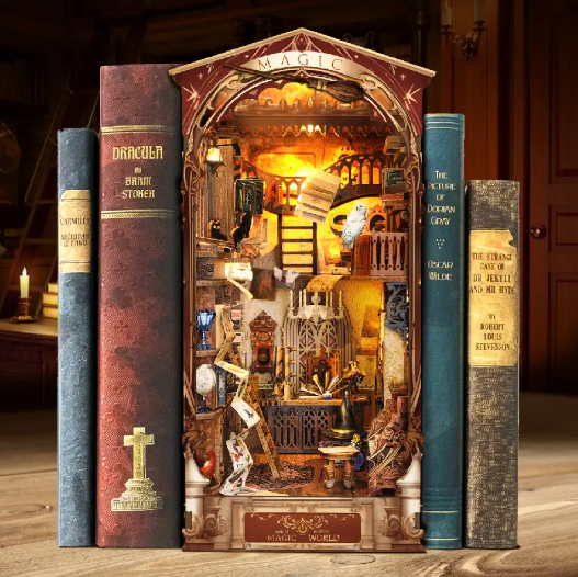 Whale Air 3D DIY Cottage Book Stand