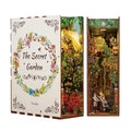 Secret Garden Bundle – Book Nook, Ceramic Book Vase & Floral Metal Bookmark for Book Lovers