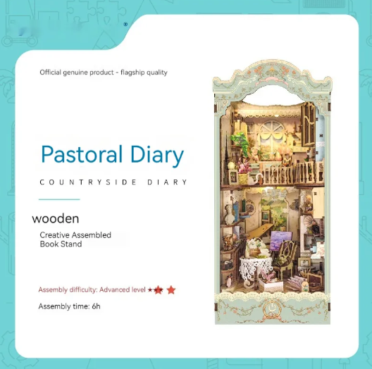 Whale Air 3D DIY Cottage Book Stand