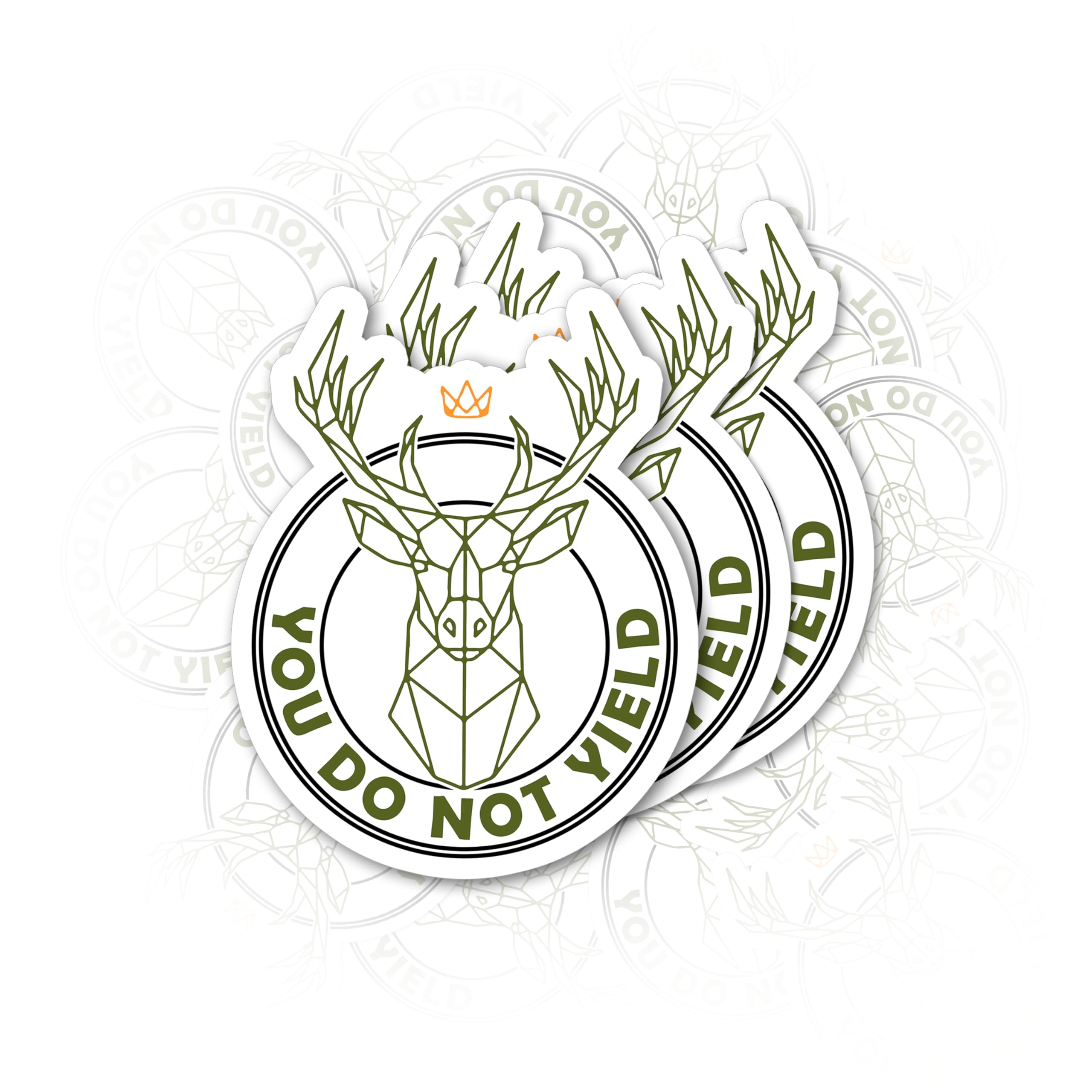 Set 3Pcs You Do Not Yield Sticker Universe Quotes Metallic Stickers Acotar Throne of Glass and Crescent City Officially Licensed Waterproof Die-Cut Vinyl Sticker for Water Bottle Phone (3 Inches)