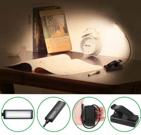 Adjustable Book Clip Lamp
