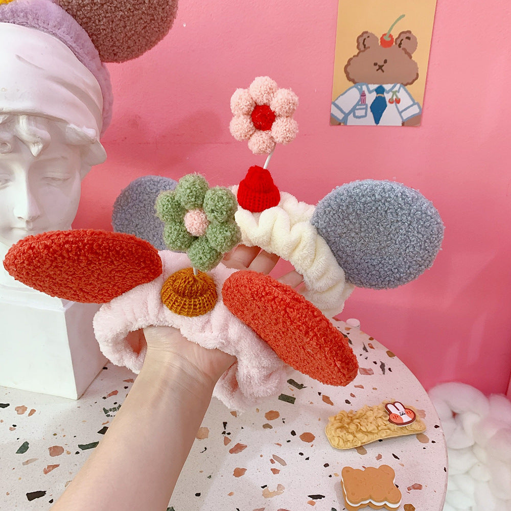 Cute Japanese Cat Ear Hair Band for Makeup and Skincare