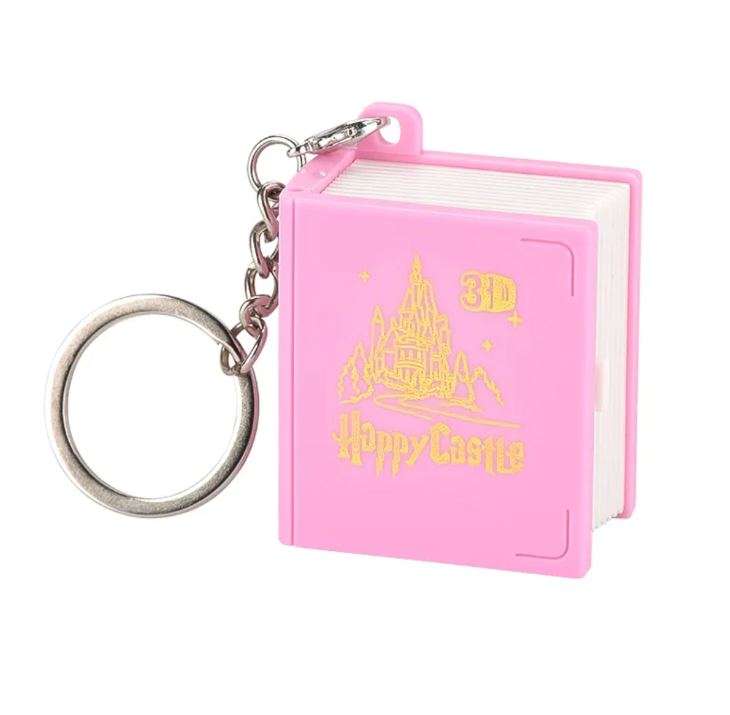 Folding Book Keychain Pendant