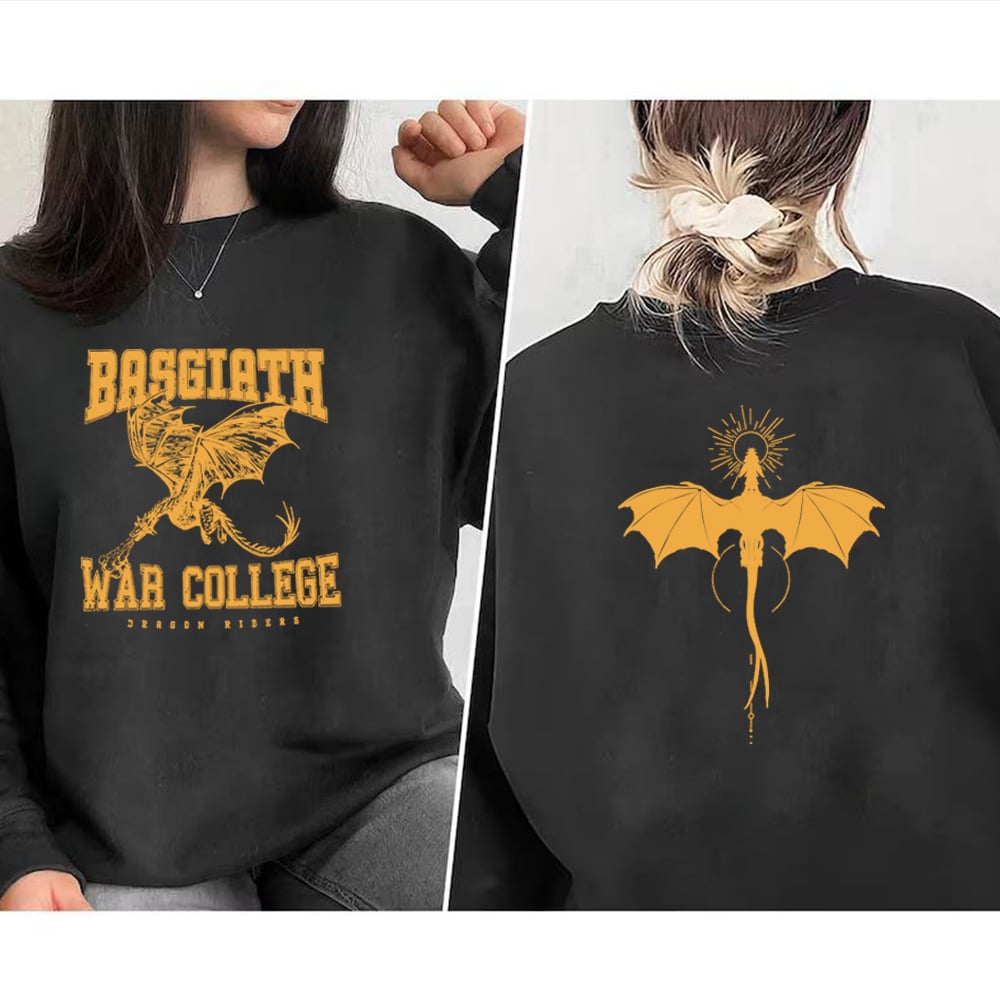 🐉 Fourth Wing Dragon Rider Sweatshirt – Vintage Basgiath War College Crewneck
