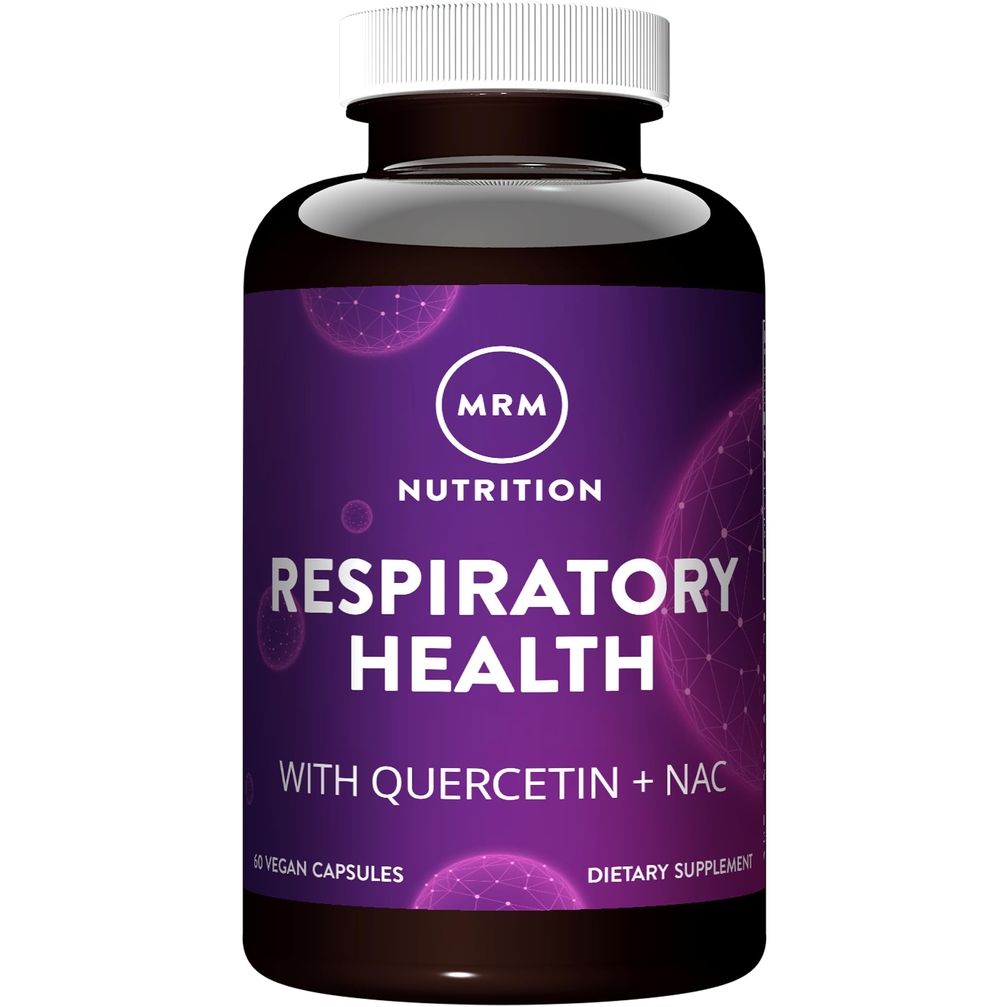 MRM Respiratory Health | with Quercetin + NAC | Supports Liver & Mitochondrial Health | Vegan + Non-GMO + Gluten Free | 30 Servings