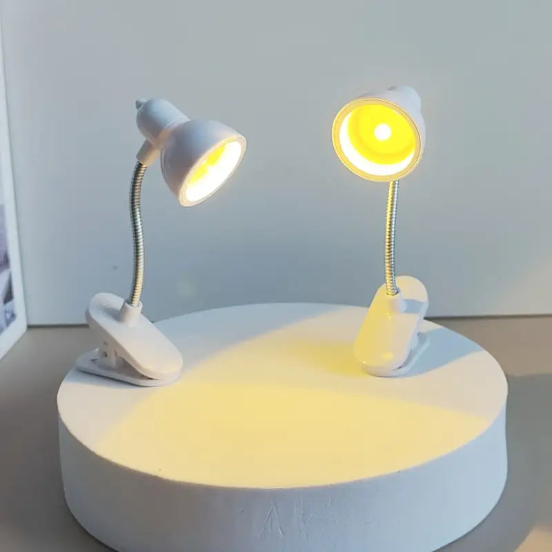 Mini Book Lamp: Eye Protection, Warm Light Clip Lamp