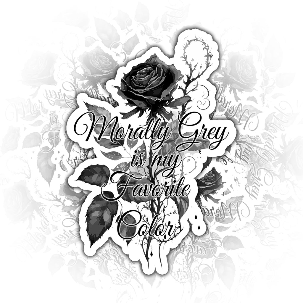 3PCS M*Rally Grey Rose Spicy Book Sticker Sm*t Reading Book Sticker Bookish Book Lover Sticker for Kids Teens Waterproof Vinyl Stickers Aesthetic Laptop Stickers Stickers for Water Bottles 2in