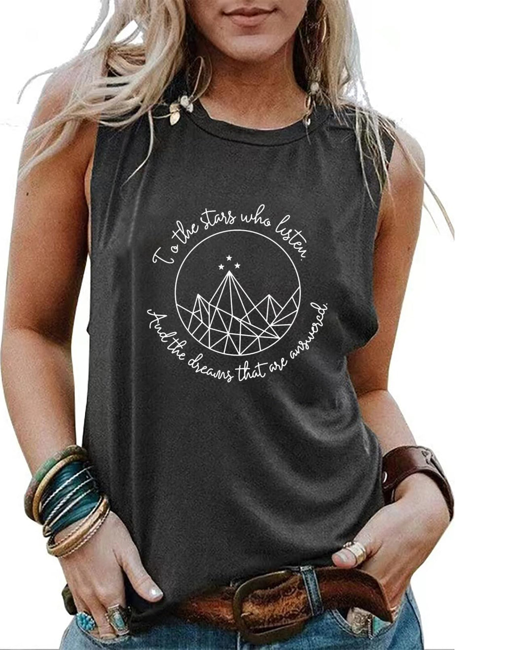 Acotar Velaris Tank Tops Women Night Court Sleeveless Tops A Court of Thorns and Roses Vest Funny Letter Print Shirt
