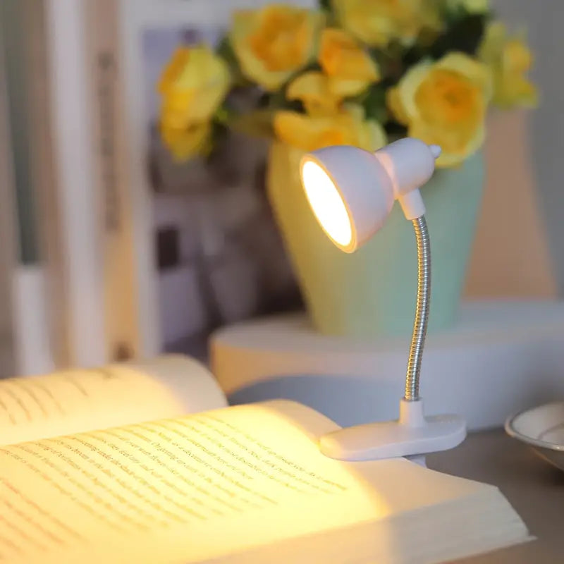 Mini Book Lamp: Eye Protection, Warm Light Clip Lamp